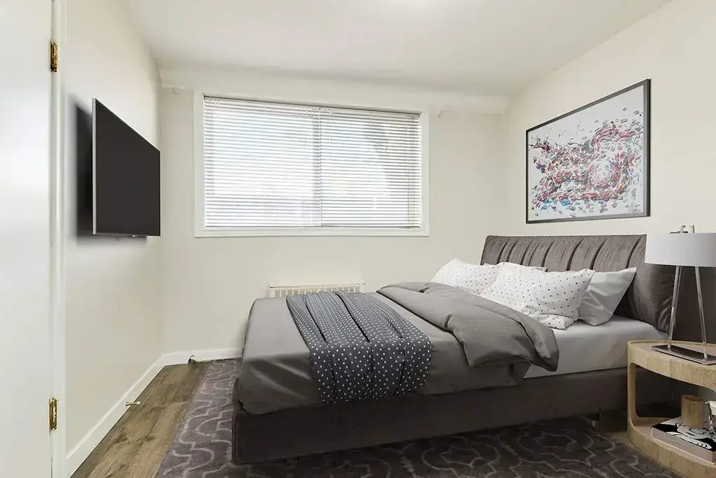 Good size bedrooms at Brittany Apartments in Edmonton.
