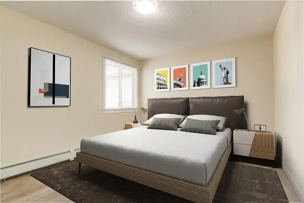 Good size bedrooms at Brook Manor in Edmonton.