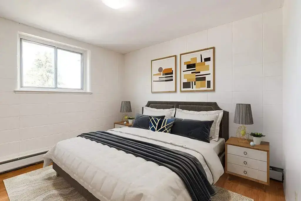 Comfortable bedrooms at Applewood in Lethbridge.