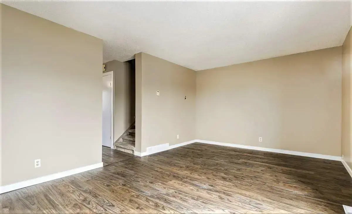 Inviting living room space at Blue Sage Townhouses in Moose Jaw.