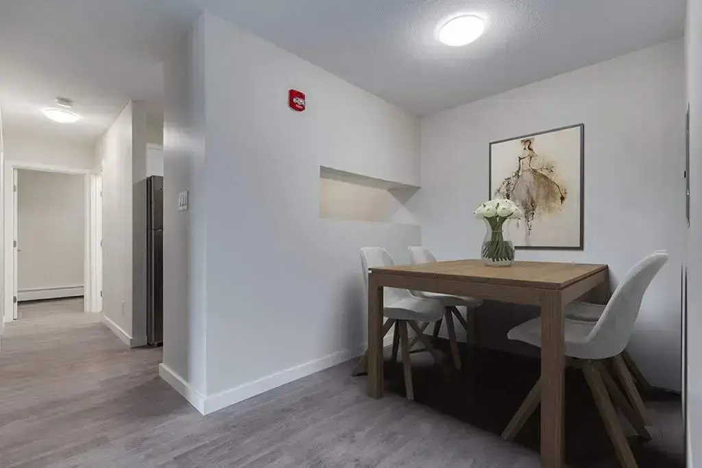 Well-placed formal dining area at Heritage Place Apartments in Prince Albert.