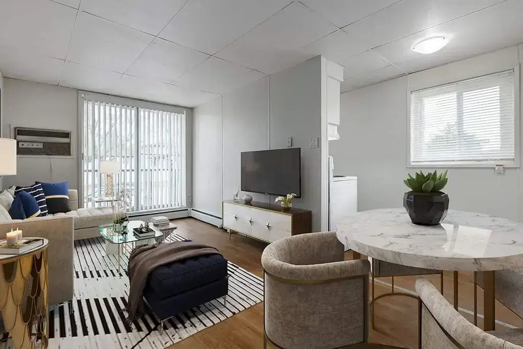 Open layout of apartments at Arlington Heights in Saskatoon.