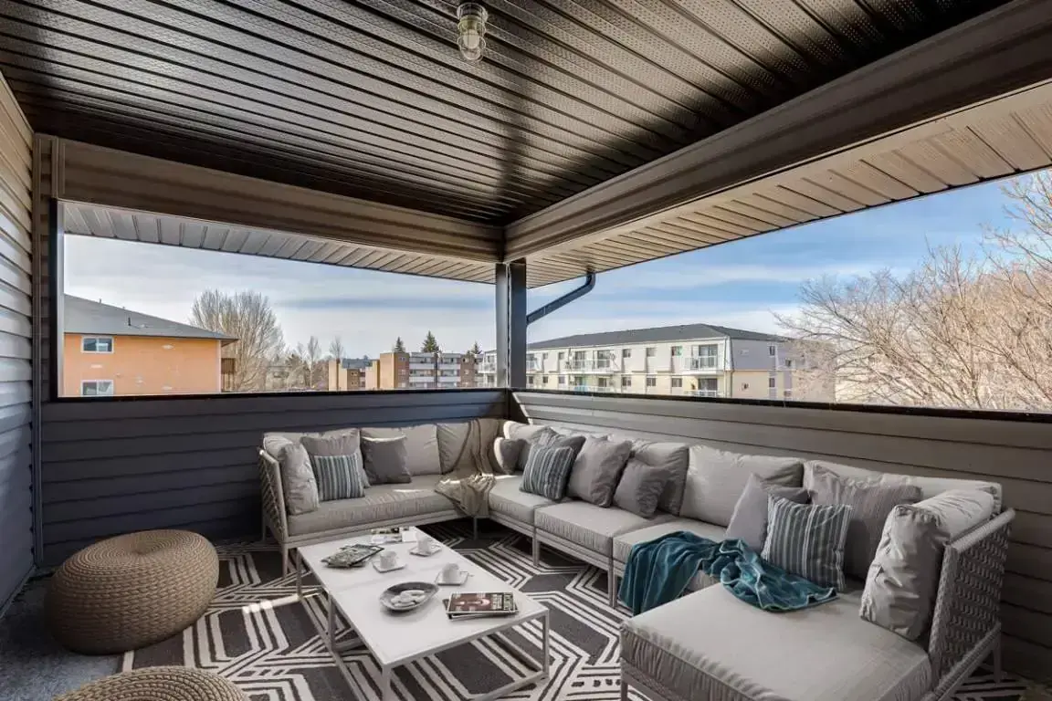 Large terrace at Ashford Manor in Saskatoon. 
