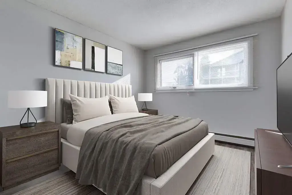 Good size bedrooms at Astor Villa in Saskatoon.