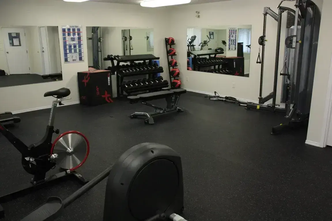 Gym at Amberwynd Apartments in Spruce Grove.