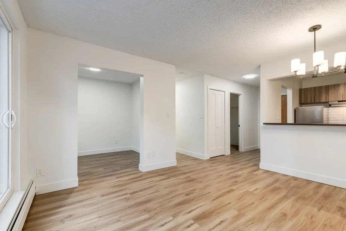 Open-concept apartments layout at Cedarvilla  Apartments in Calgary.