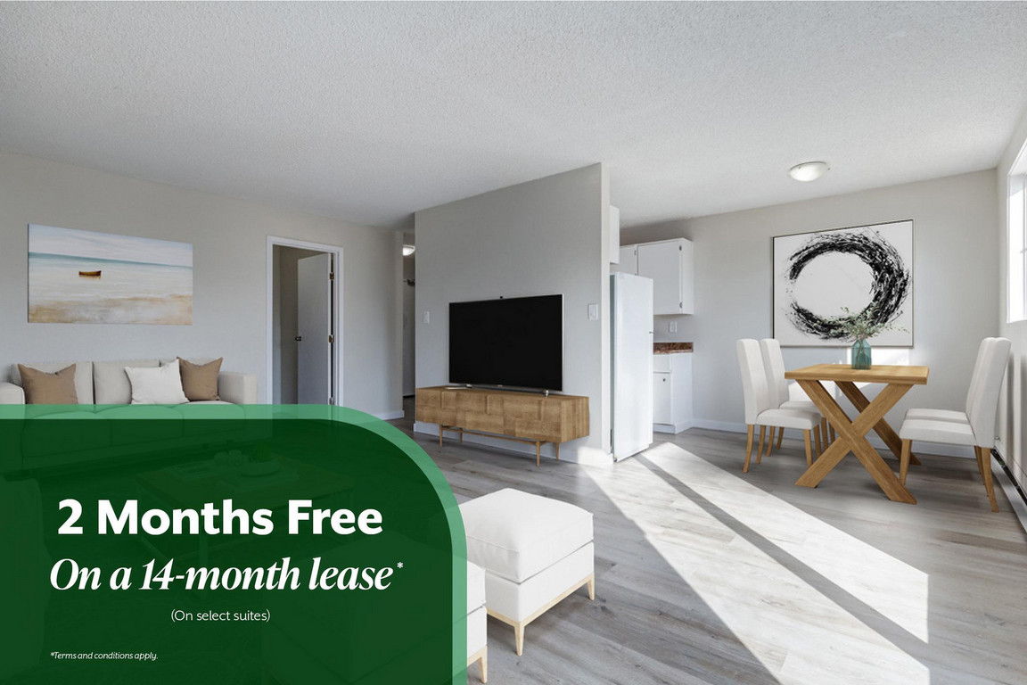 Special offer for apartments rent at Borden Place Apartments in Saskatoon.