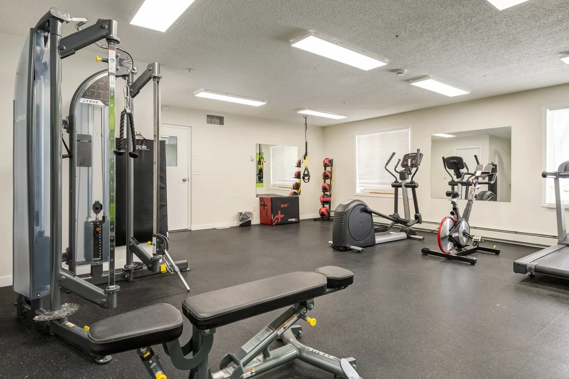 Gym at Amberwynd Apartments in Spruce Grove.