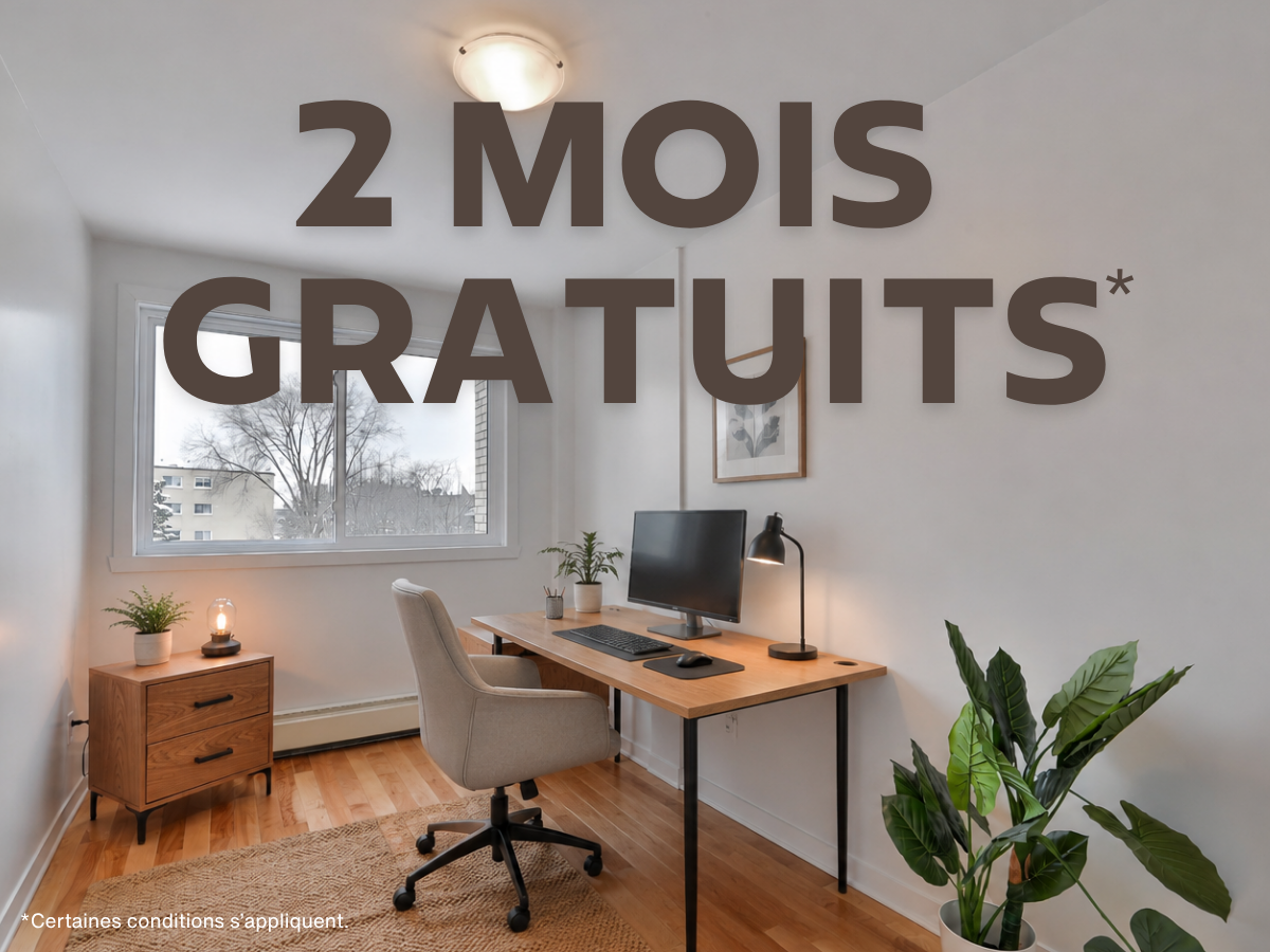 2 mois gratuits *