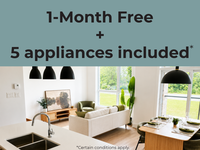 1-Month Free + 5 appliances included*