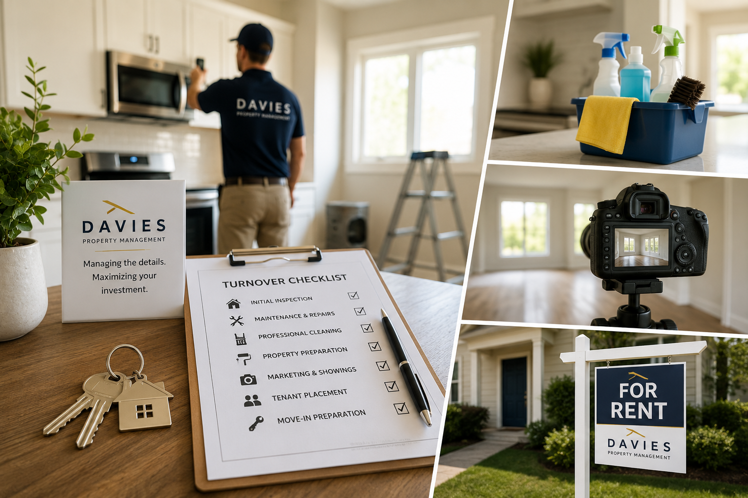 Property manager inspecting and preparing an Edmonton rental property between tenants to reduce vacancy and protect long-term investment value.