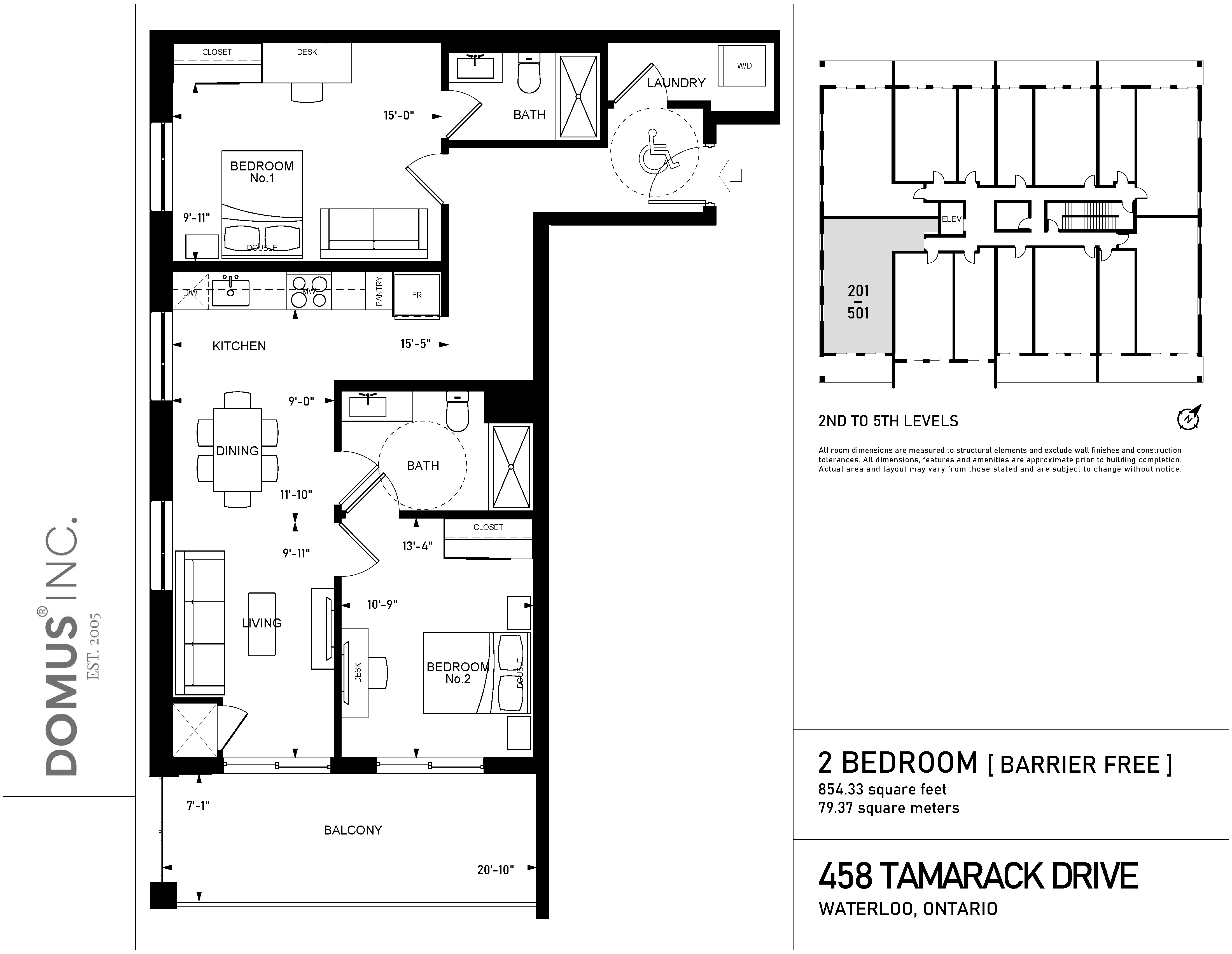 2 Bedroom Barrier Free