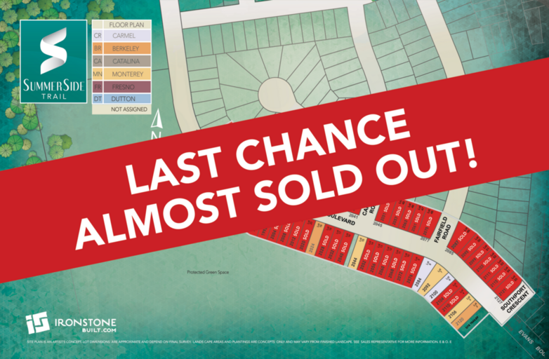 Summerside Trail 1 - Almost Sold Out!
