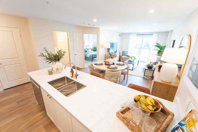 Kitchen, Dining area and  livingroom 1 Bedroom