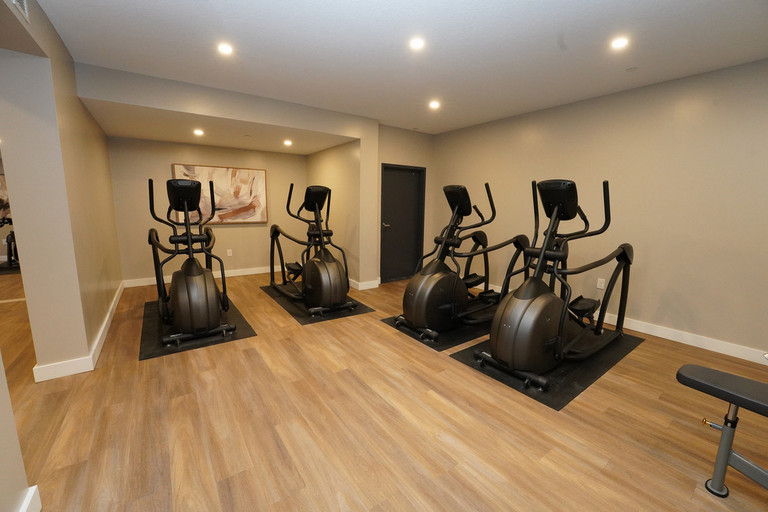 Elipticals in the gym at Vertikal