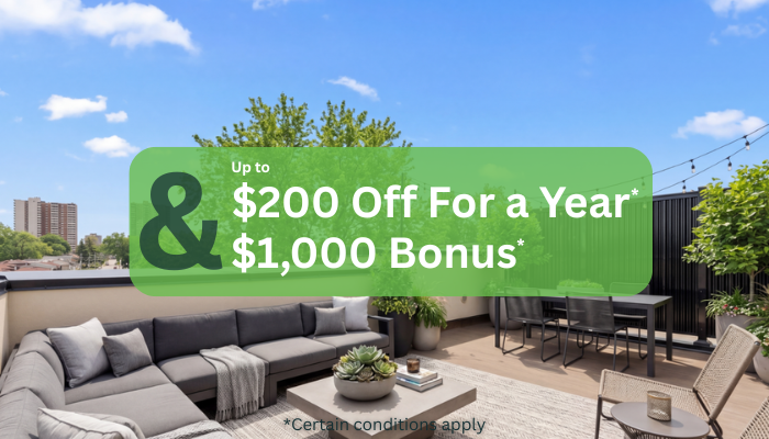 Ask our leasing team for our promotion details.
