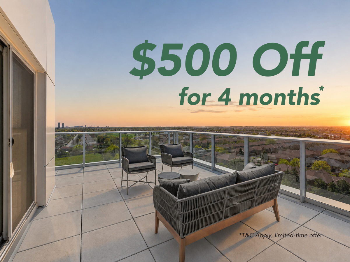 $500 off rent for 4 months!* Contact us for more details!