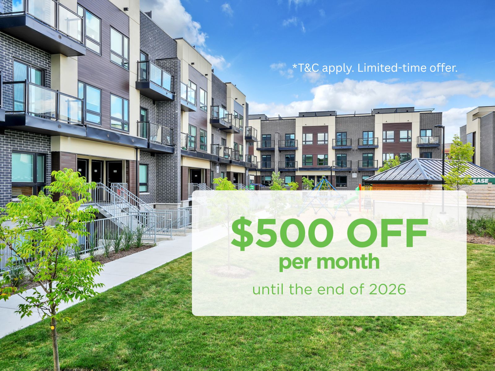 Ask our leasing team for our promotion details.
