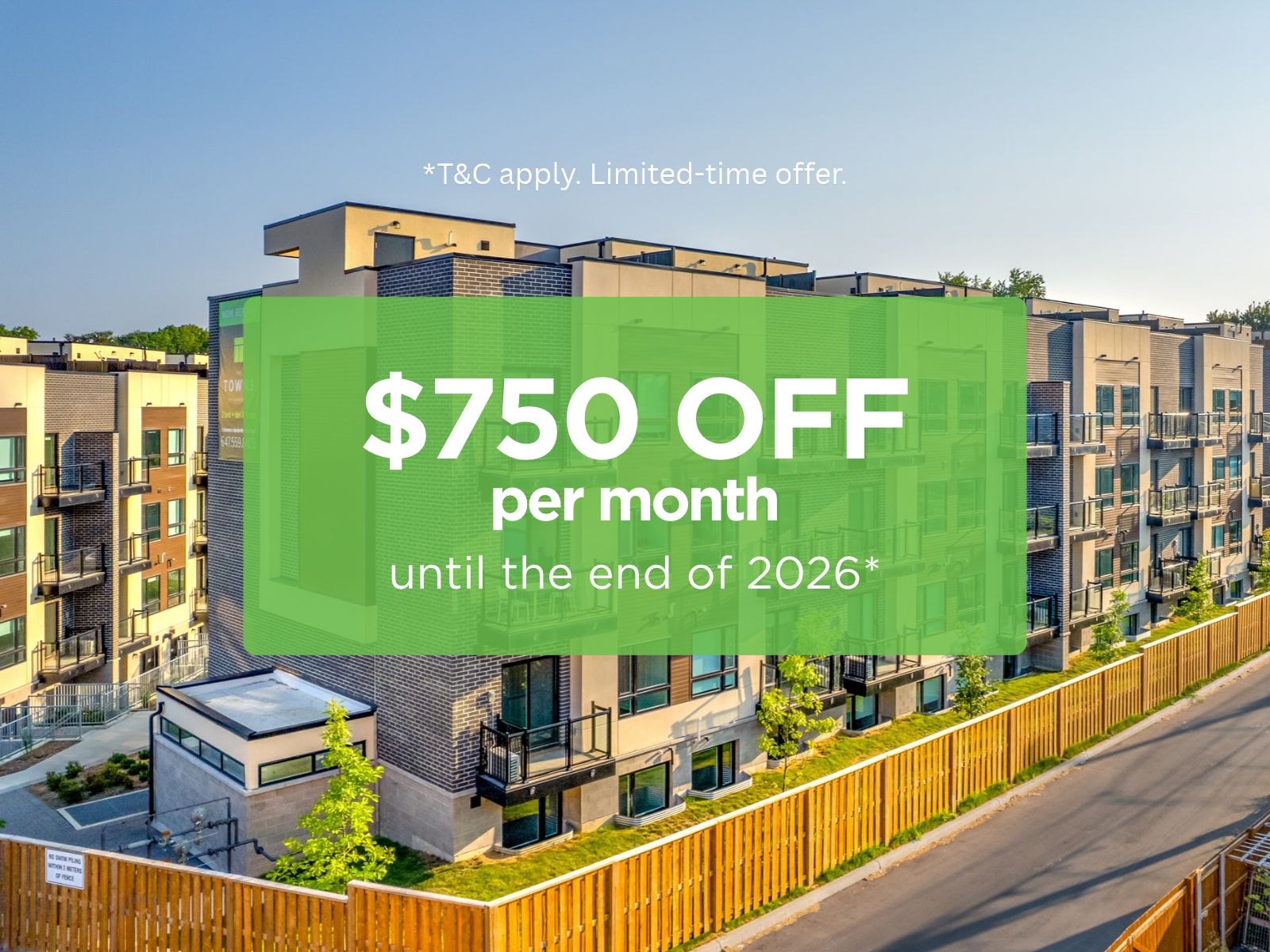 Ask our leasing team for our promotion details.