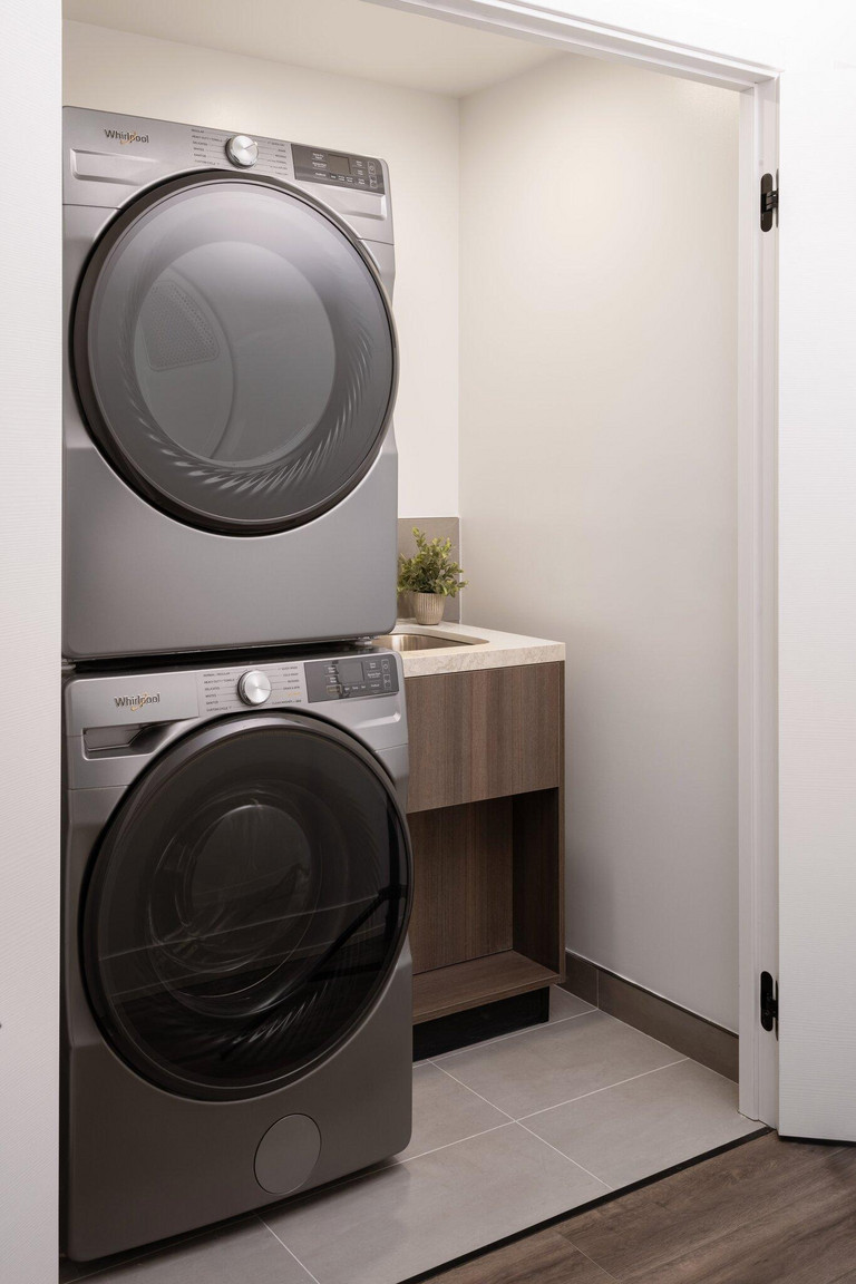 Marlow Central Tower: In-Suite Laundry Room & Sink