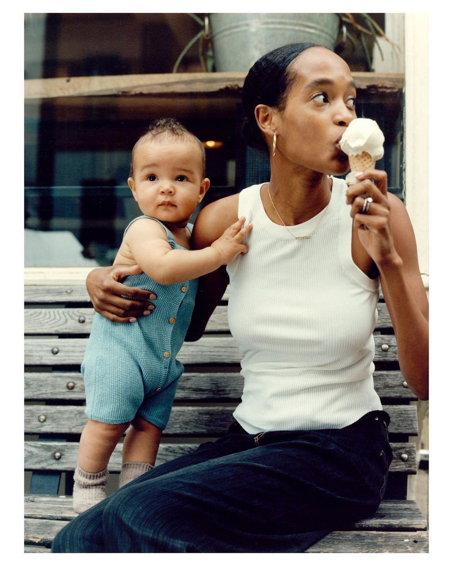 Woman ice cream