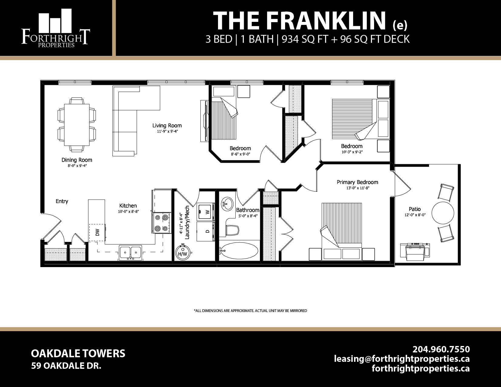 2 & 3 Bed Apartments in Blumenort Forthright Properties
