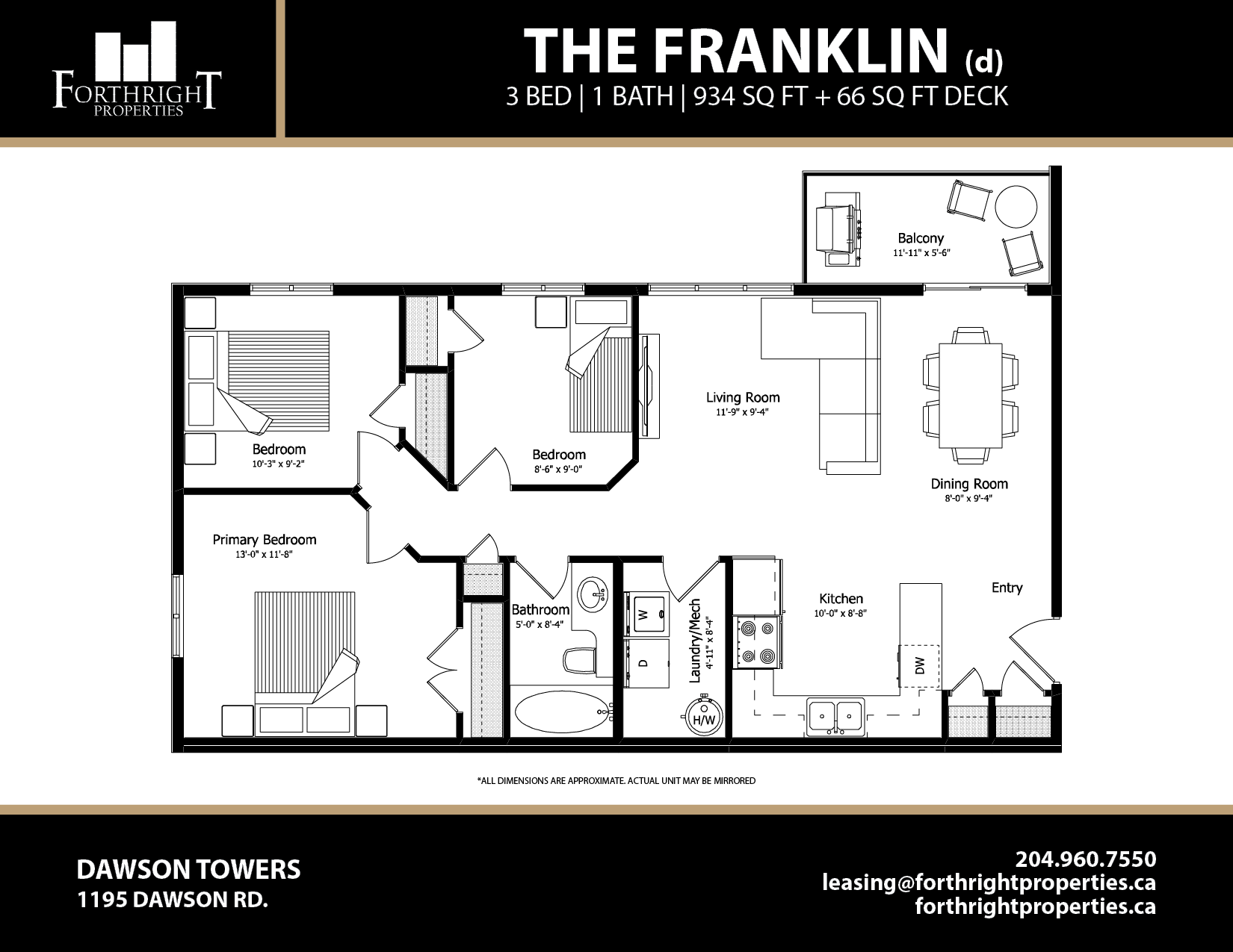 3 Bedroom Apartments in Lorette, MB Forthright Properties