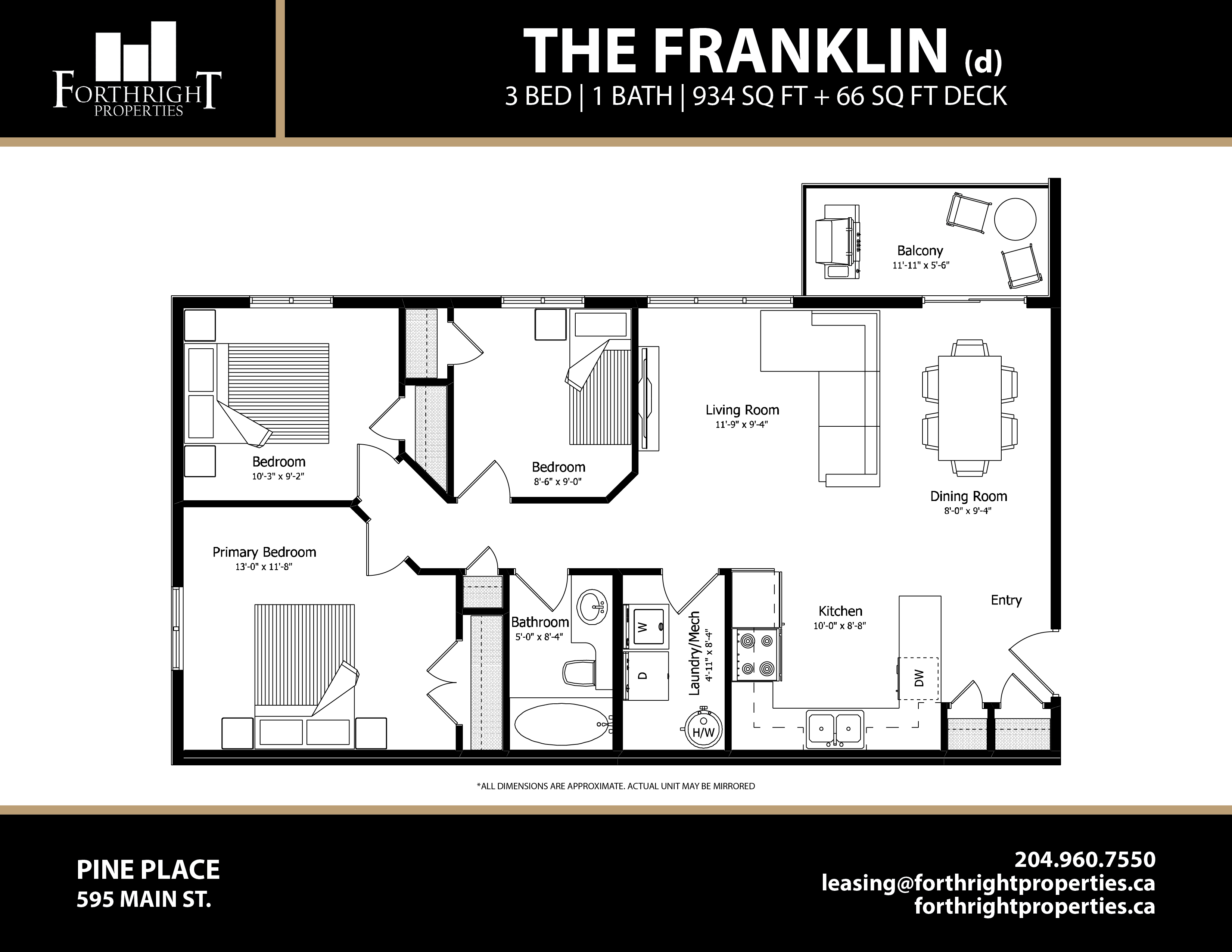 3 Bed Apartments for Rent in Oakbank Forthright Properties