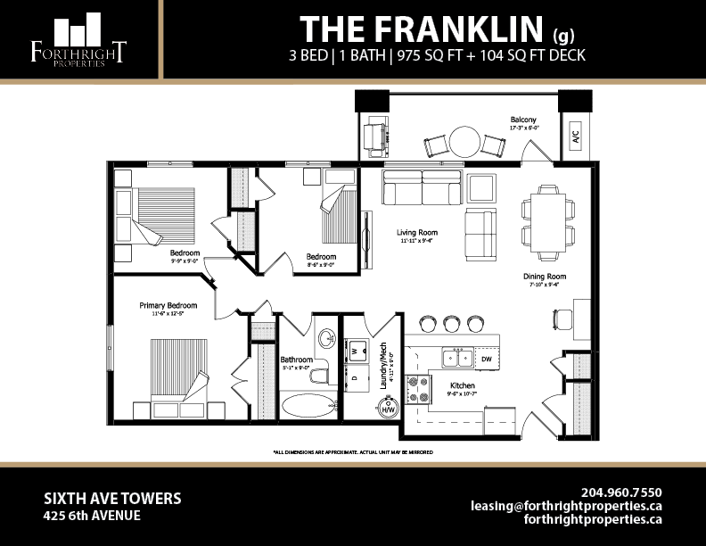 1,2 & 3 Bed Apartments in Niverville Forthright Properties