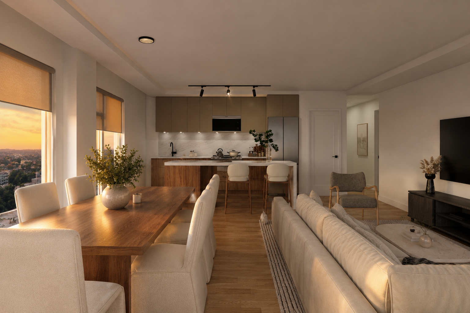 2- to 4- Bedroom Townhomes