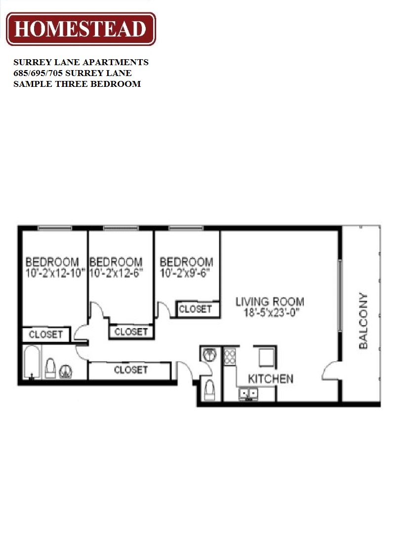 Surrey Lane Apartments Homestead