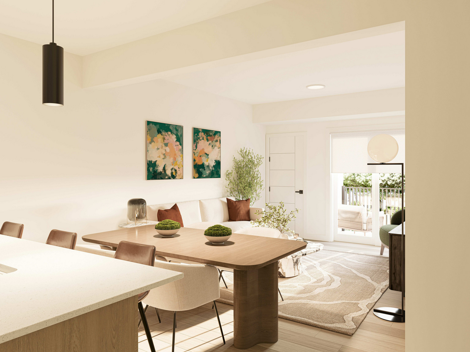 Modern living room at Crossings II