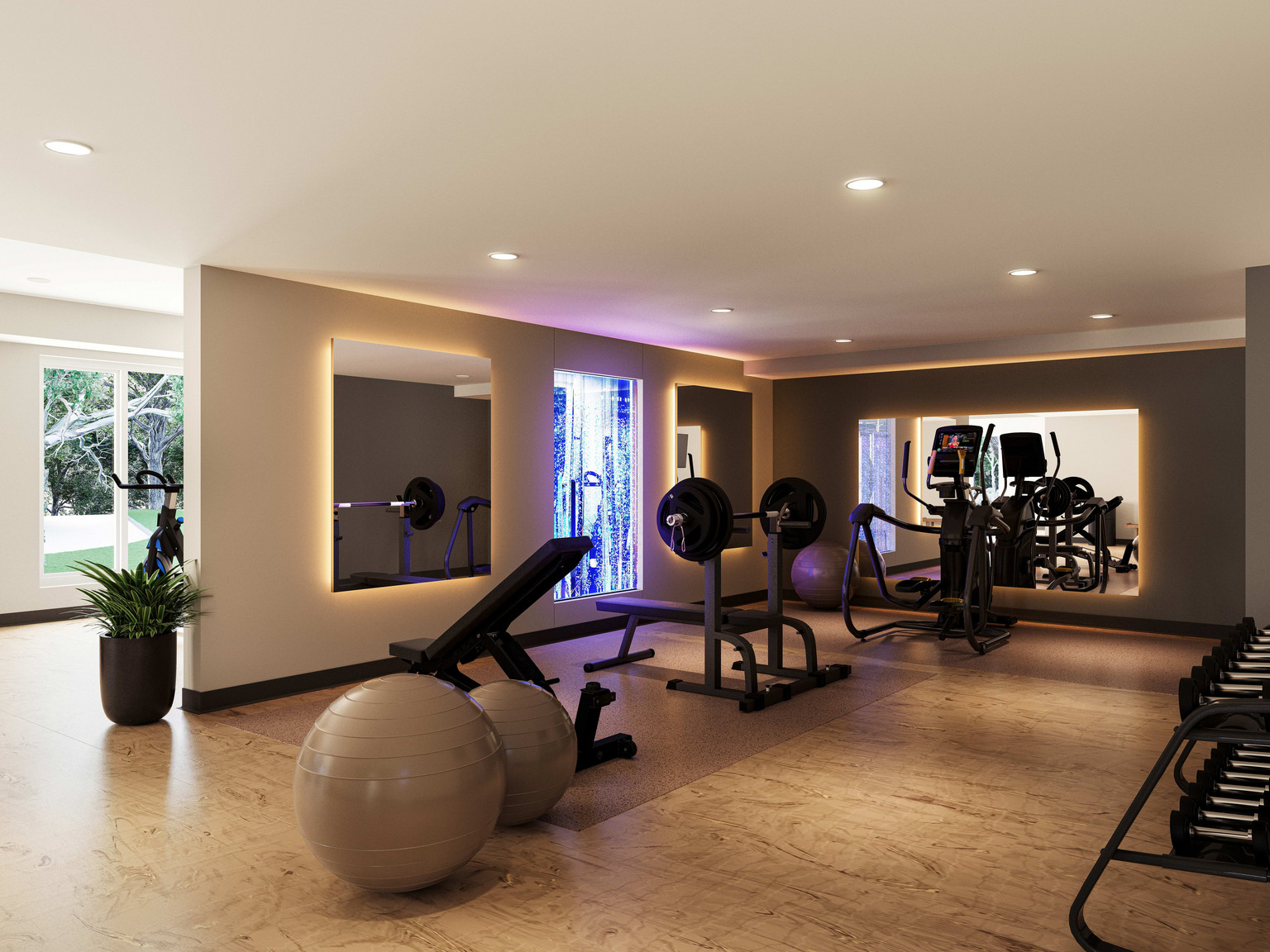 Modern living room at Crossings II
