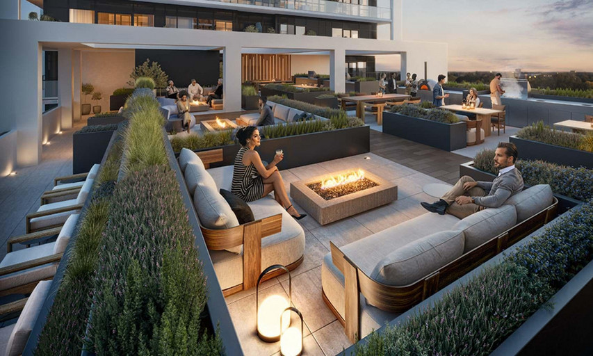 Rockaway - Amenity Bridge Rooftop Social Lounge