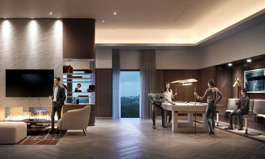 The Centrale - Level 3 Amenity Bridge Recreation Lounge 2