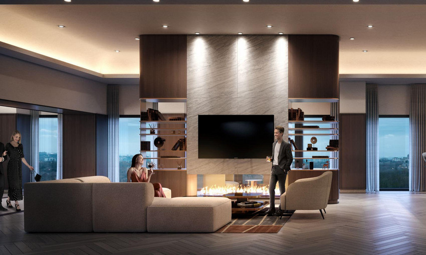 The Centrale - Level 3 Amenity Bridge Recreation Lounge