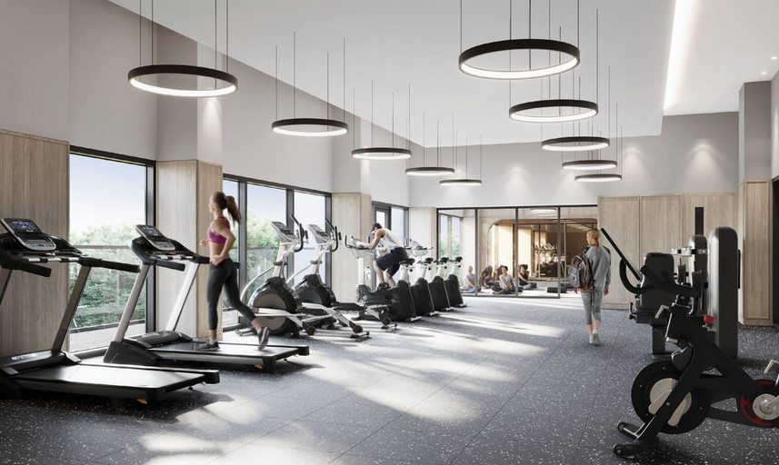 The Equinox - Level 3 Amenity Bridge Fitness and Yoga Studio