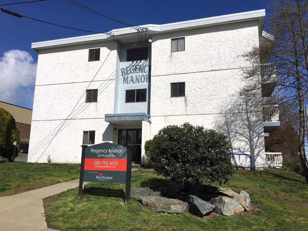Regency Manor 222 Rosehill Street Nanaimo Apartments Northview