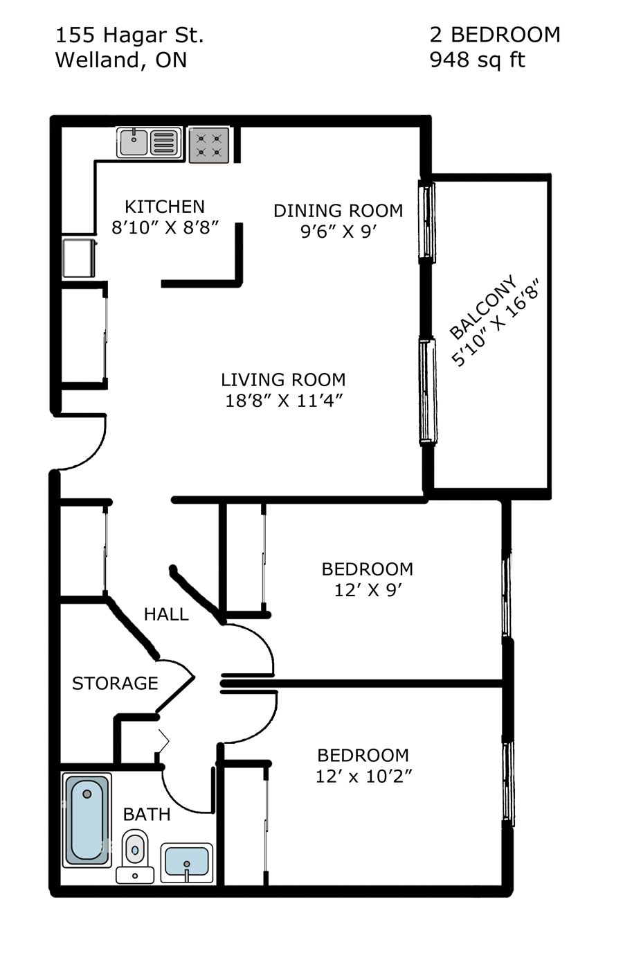 Apartments For Rent Welland 155 Hagar St