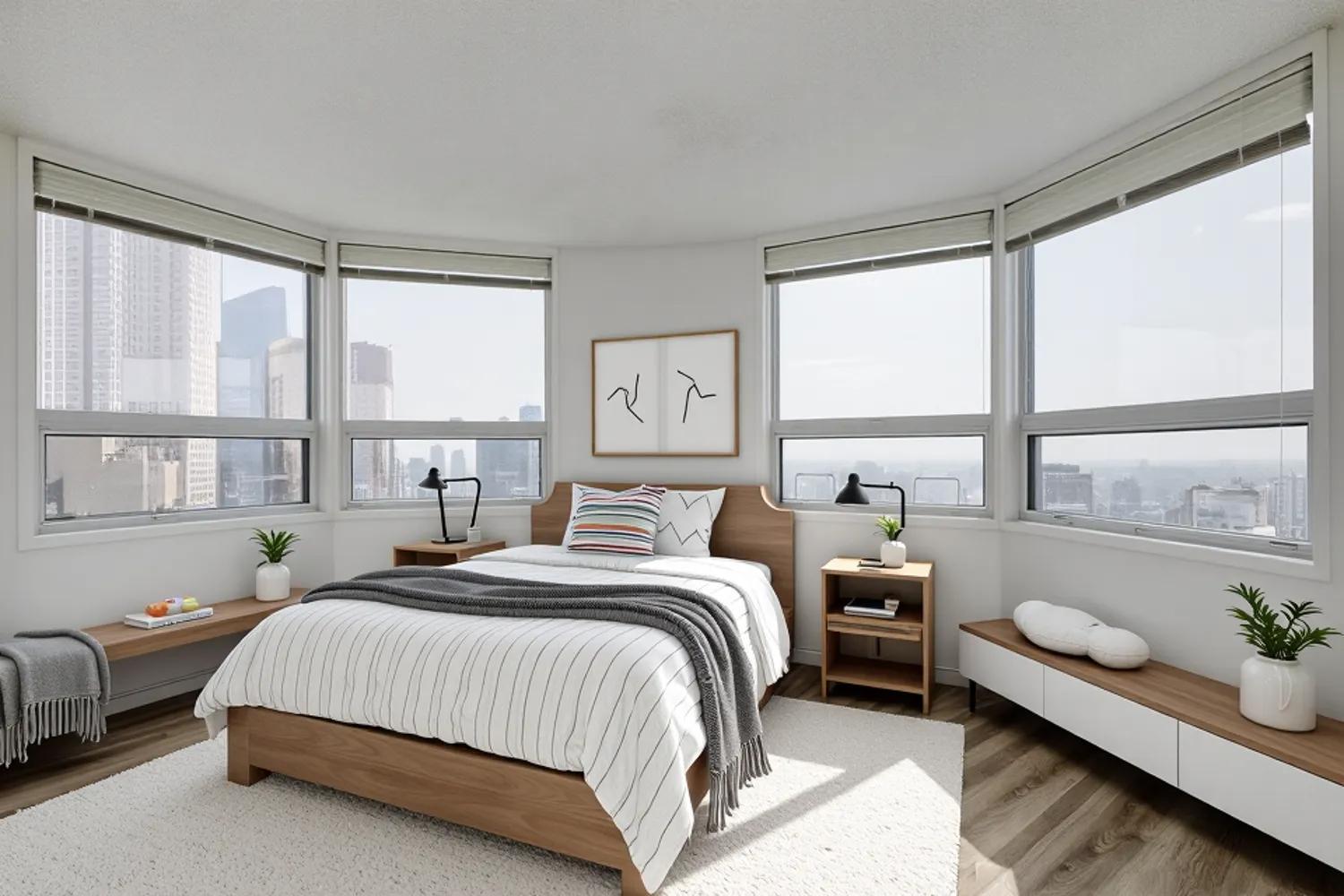 Main Bedroom at The District Apartments in Calgary.