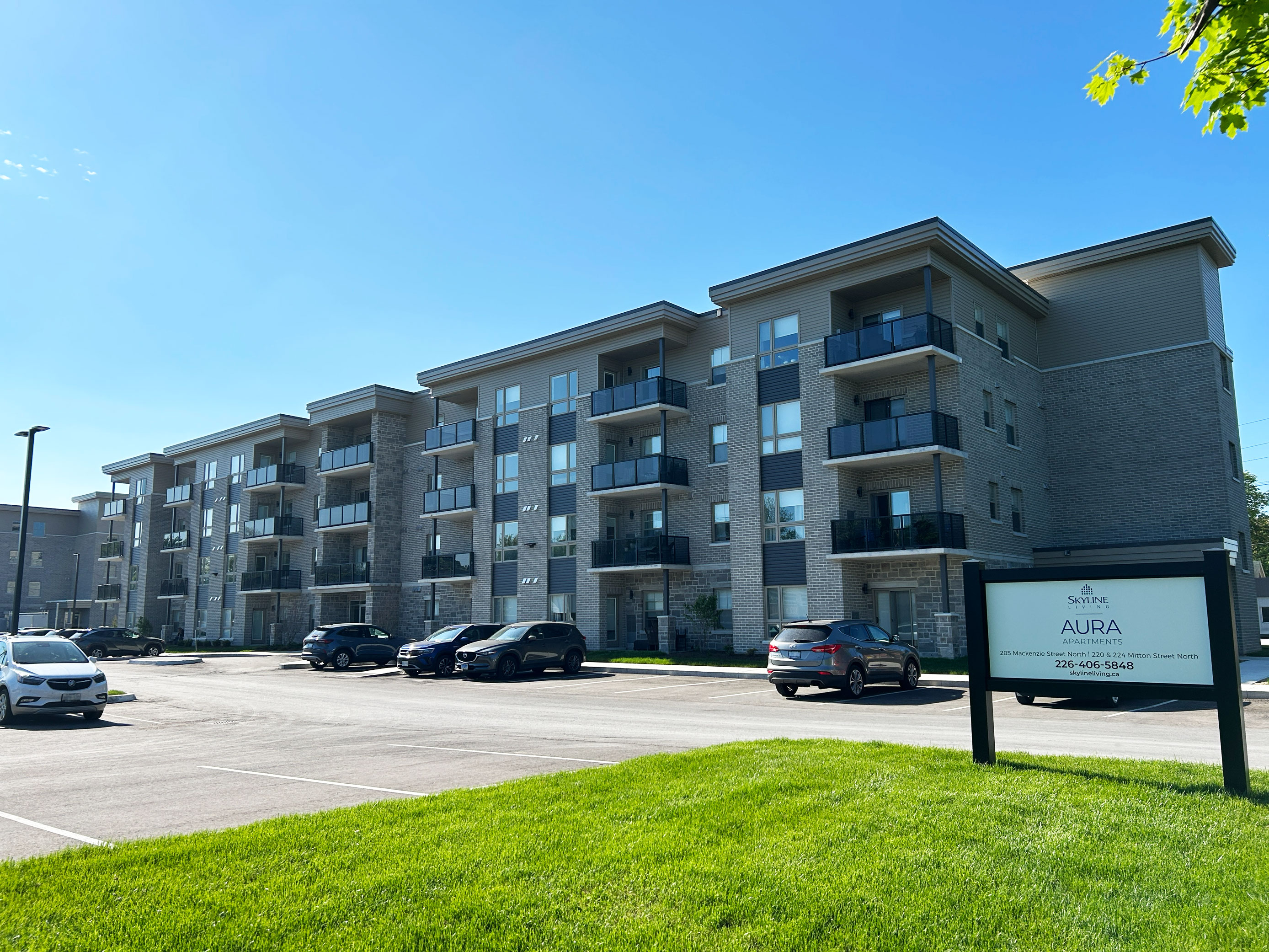 Aura Apartments. May, 2025. Image courtesy of Skyline Living