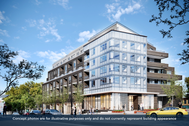 Toronto apartment concept at 2 Main Street.