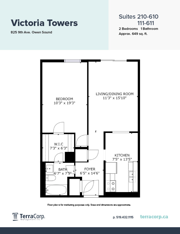 One and Two Bedroom for Rent in Owen Sound TerraCorp Management