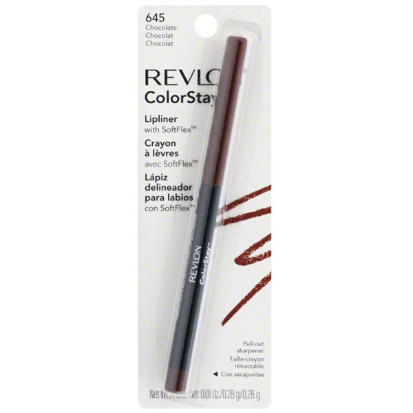 Revlon Colorstay Lipliner 645 Chocolate Lip Color Last Longer 0.01 Oz