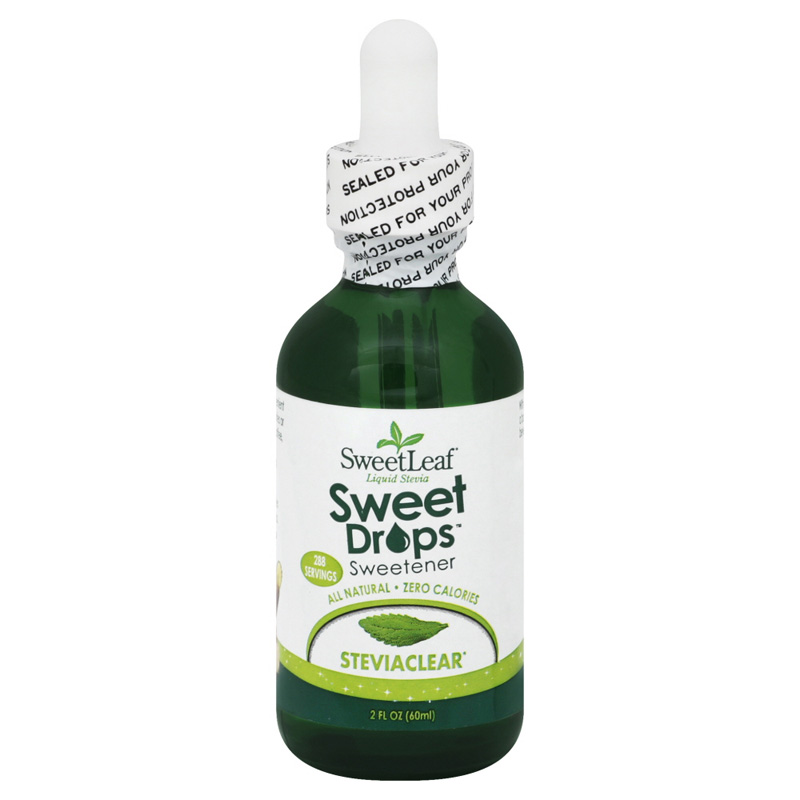 Sweet Leaf Stevia Clear Liquid Extract Natural Zero Calories 2 Fl. Oz