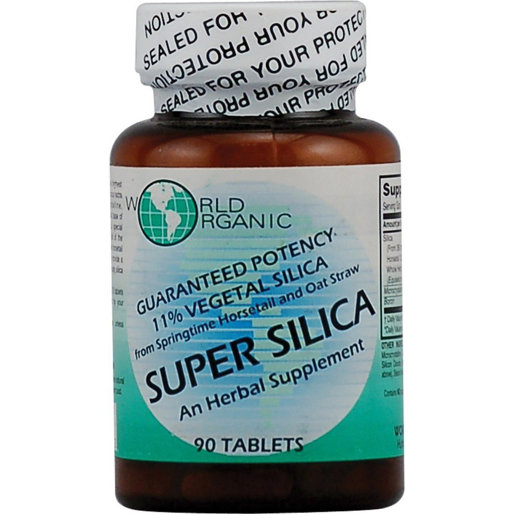 World Organics Super Silica High Potency Herbal Supplement 90 Tablets 726899597772 eBay