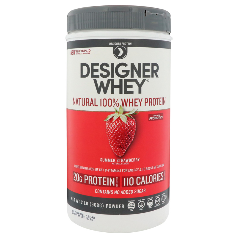 DESIGNER WHEY Protein Powder Strawberry 2 Lbs. (908 g) 844334001377