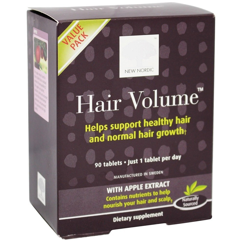 NEW NORDIC Hair Volume With Apple Extract 90 Tablets eBay