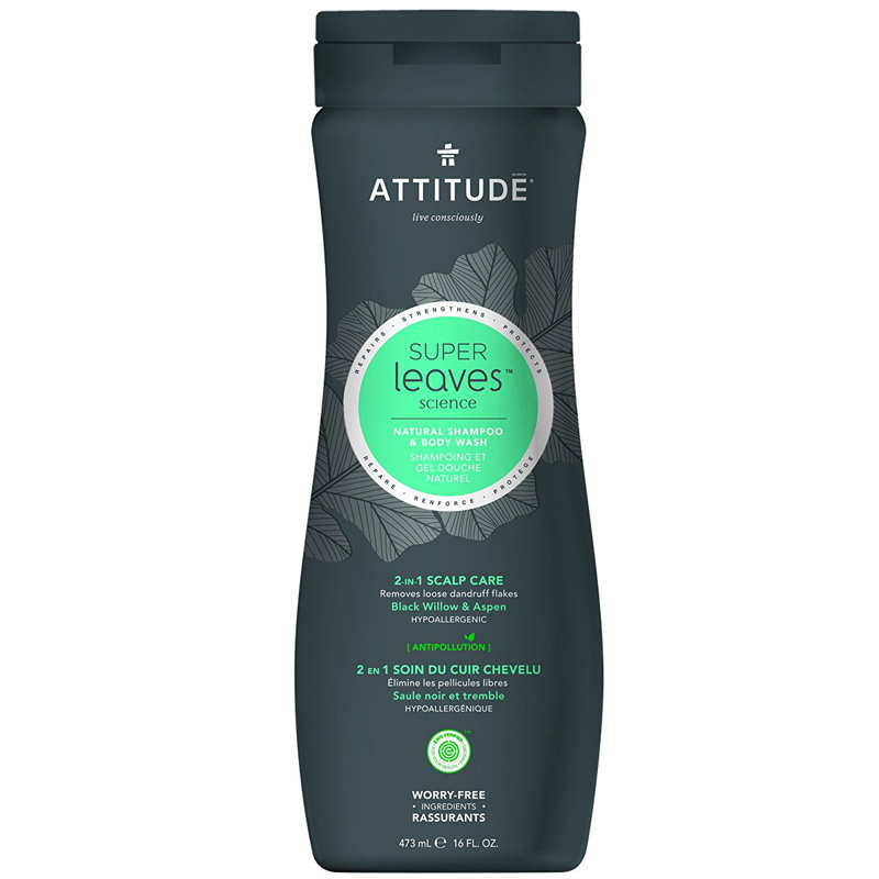 ATTITUDE Natural Shampoo/Body Wash 2in1 Scalp Care 16oz/473ml