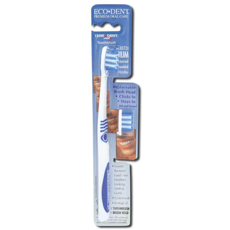 ECODENT TerraDent Toothbrushes Adult 31 Medium Replaceable 1